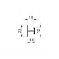 DAL Profil H-10 TERRA-10,alum vopsit negru,4m